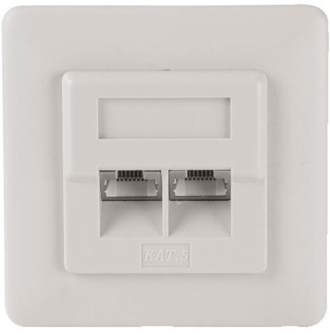 Hama CAT 5 Modular puszka ścienna, poniżej do czyszczenia