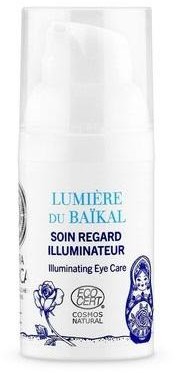 Natura Siberica Lumiere Du Baikal Illuminating Eye Care rozświetlający krem pod oczy Hydrolat z Róż Rose de Grasse & Tarczyca Bajkalska 30ml