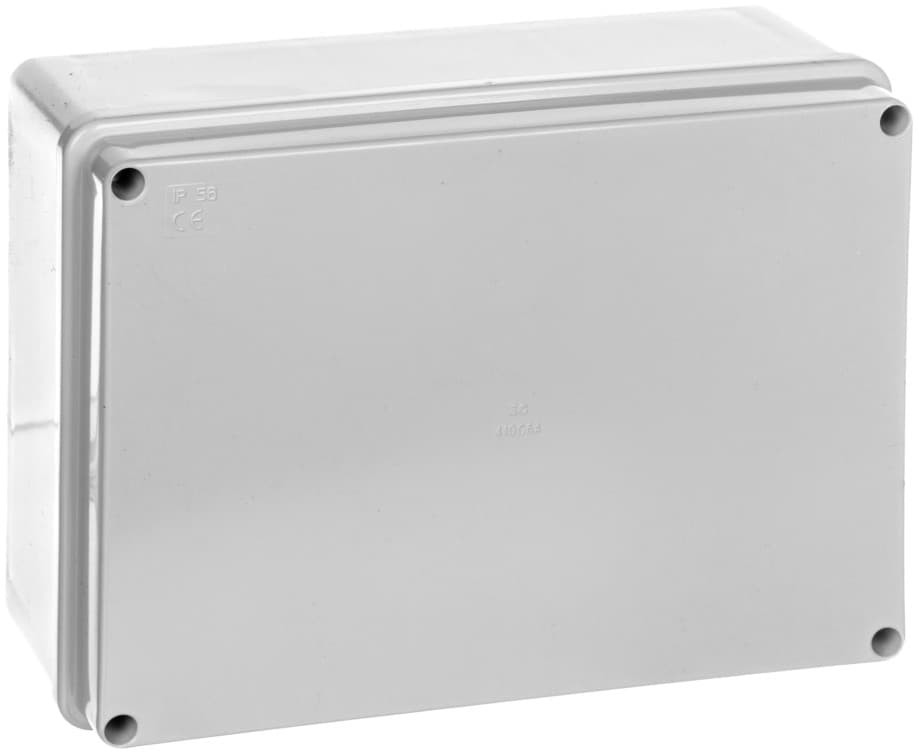 ELETTROCANALI Puszka natynkowa samogasnąca gładka z pokrywą 960 stopni C seria 410A IP56 190x140x70 szara EC410C6A