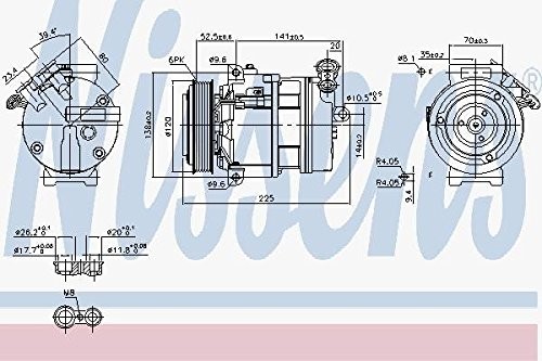Nissens nissens 89397 sprężarki, klimatyzator typu split 89397