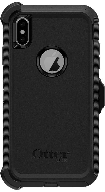 Otterbox Defender pancerne etui na Apple iPhone XS Max CZARNY TWORZYWO SZTUCZNE NA PRZÓD I TYŁ 77-59971