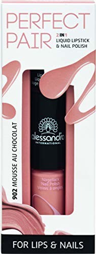 Alessandro Perfect Pair 2 w 1 szminka i lakier do paznokci Mousse au Chocolat, 10 ml