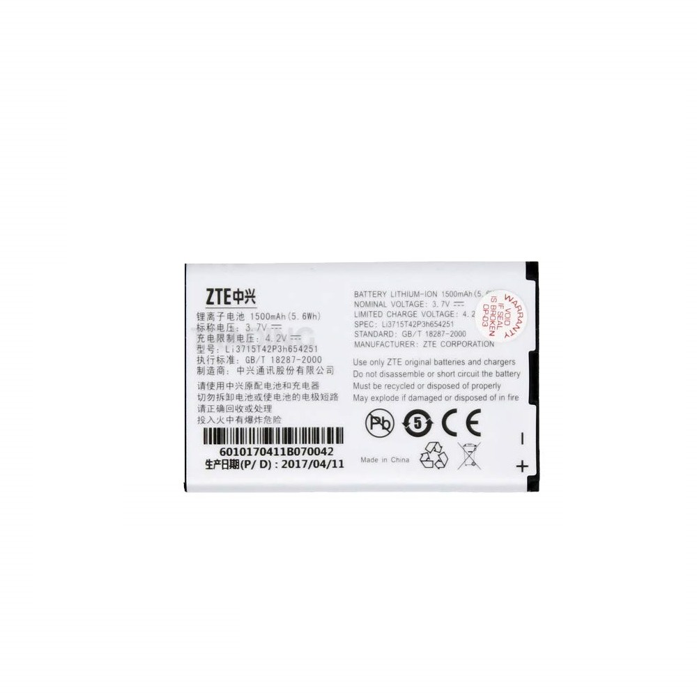 ZTE MF30 LI3715T42P3H654251 1500mAh 5.6Wh Li-Ion 3.7V oryginalny) LI3715T42P3H654251