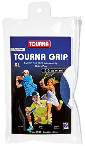 Tourna tourna Blister (3 X Biały over Grip Owijka rękojeści taśmy na uchwyt overgrips, XL TG10XL_Taille XL