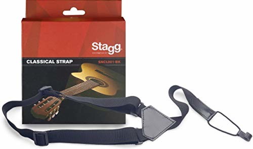 Stagg 20595 gitara klasyczna z paskiem ukulele - czarna FBA_20595