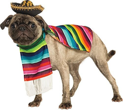 Rubie's rubie 's oficjalny Pet pies kostium, sarape  duża Meksyku, l, wiele 887817LXL-L