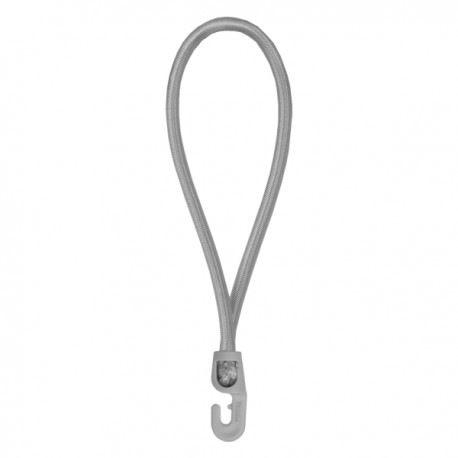 BRADAS Guma elastyczna z hakiem PVC 0,4x18cm szara 5525 BCH3-0418GY-E