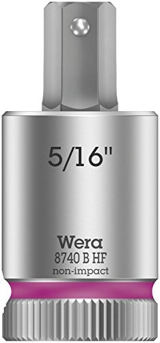 Wera 05003080001 8740 szer. HF bitnuss grzechotek Zyklop z funkcją uchwytu do śrub z łbem walcowym z gniazdem sześciokątnym 05003091001