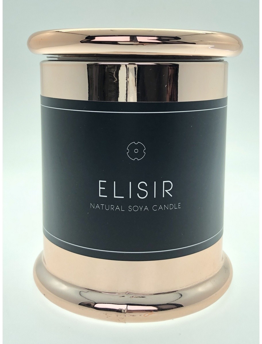 Maxxo Elisir Gold Świeca dekoracyjna, naturalny wosk