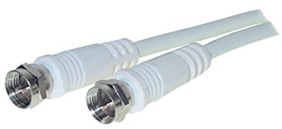 VSE 611233 wtyczka kabel przyłączeniowy Sat, 100 DB, wtyczka F/F, 7.5 m długości, biały 611233