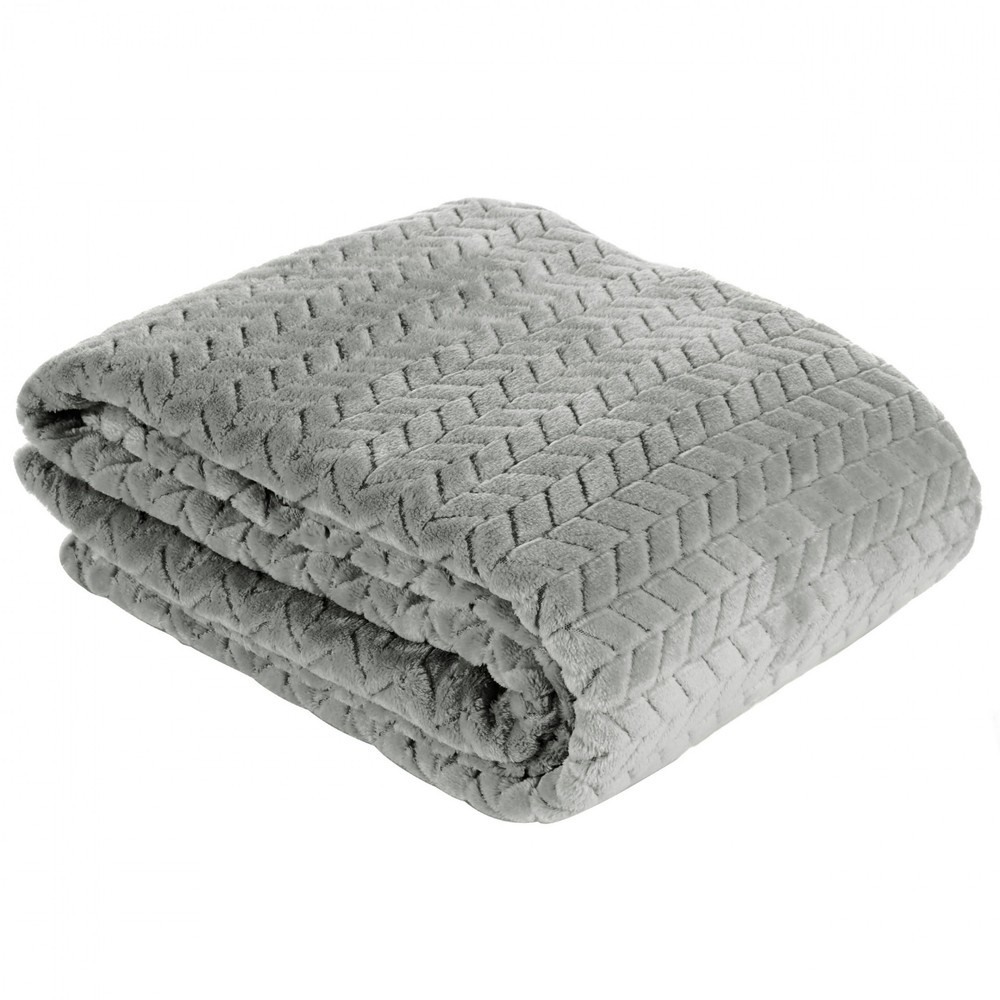 Euro Firany Koc Flanelowy Design Cindy Stal 150x200 1103052