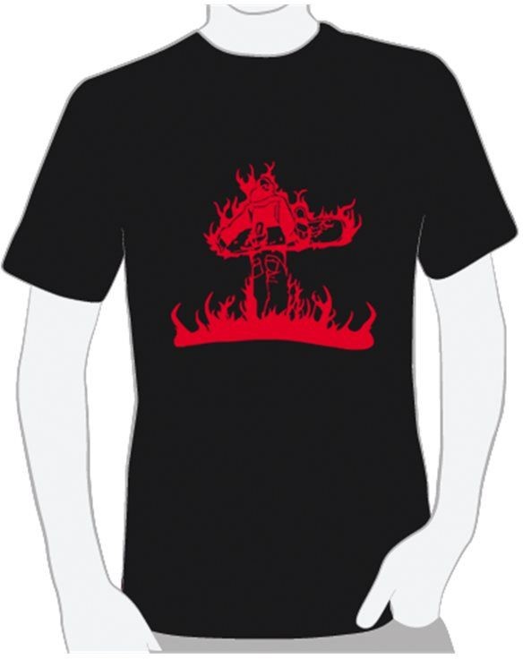Flame snowboarder