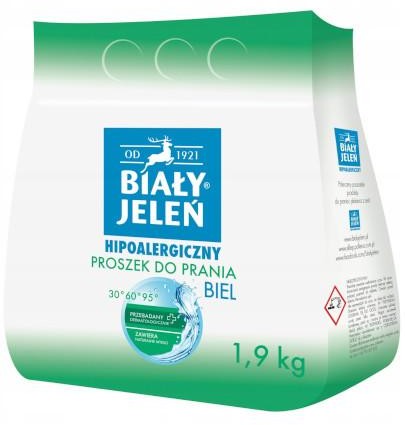 Biały Jeleń Biel hipoalergiczny proszek do prania 1900 g 1148573