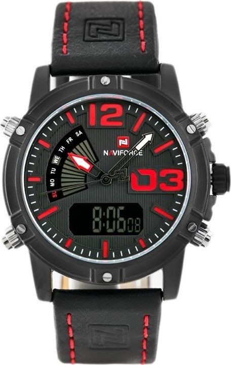 Naviforce Zegarek ZEGAREK MĘSKI CYCLONE DUAL TIME zn036b + box uniwersalny 12937