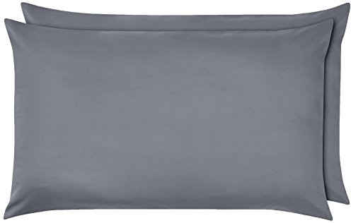 AmazonBasics poszewka na poduszkę z mikrofibry, ciemnoszary, 50 x 80 cm DS-DGR-017