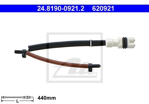 ATE Styk ostrzegwaczy, zużycie okładzin hamulcowych 24.8190-0921.2