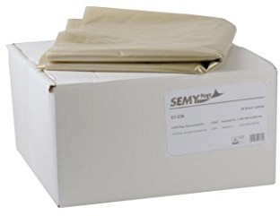 SemyTop semy Regeneracyjne włókna LDPE worki styropianu, przezroczysty, typ 100, około 2500 L, 1er Pack (1 X 20 sztuk) ST-230