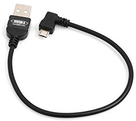 System-S 20 cm Micro USB 2.0 kabel kątowy 90 stopni wtyczka kątowa (prawa/męska) adapter