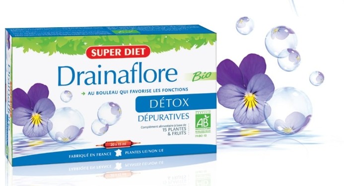 Super Diet Drainaflore Detox  preparat oczyszczająco-detoksykujący, 20 x 15 ml 342-uniw