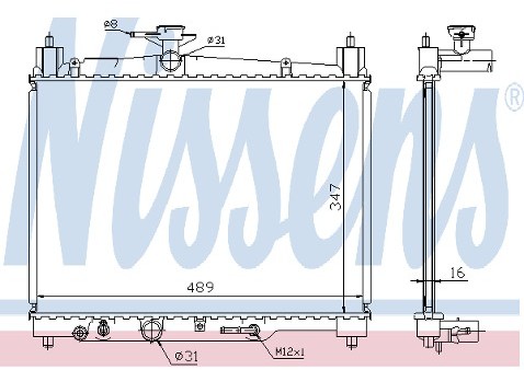 NISSENS Chodnica wody 630041