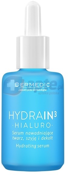Dermedic HYDRAIN 3 serum nawadniające twarz, szyję i dekolt cera sucha30ml