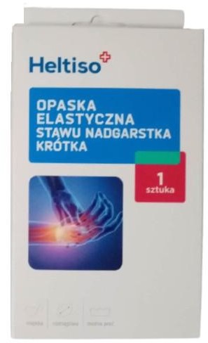 Paso TRADING Heltiso Opaska elastyczna stawu nadgarstka krótka - rozmiar L, 1 sztuka