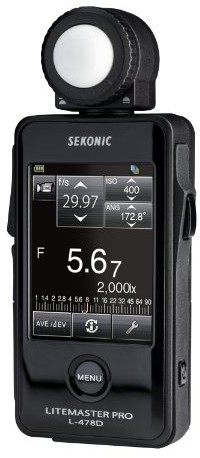 Sekonic L-478d Litemaster Pro ekspozycji noży o Touch-Screen bez nadajnika radiowego SE L478D