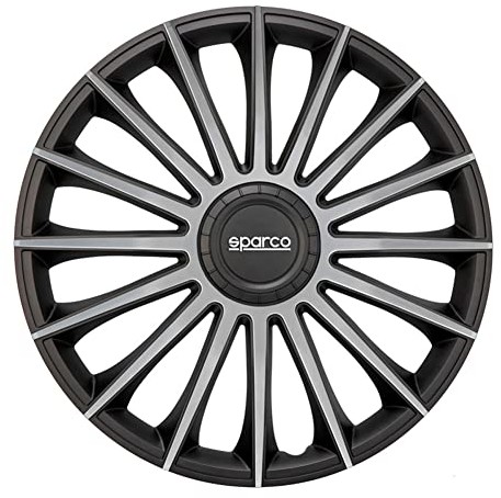 SPARCO Zestaw kołpaków na koła Sparco Torino 35 cm czarny/srebrny SPC1493BKSV