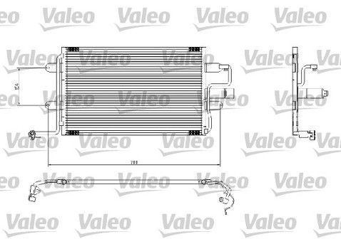 VALEO Skraplacz, klimatyzacja 817244
