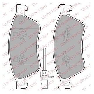 DELPHI Klocki hamulcowe - komplet LP2072