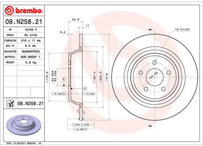 BREMBO 08.N258.21 08.N258.21