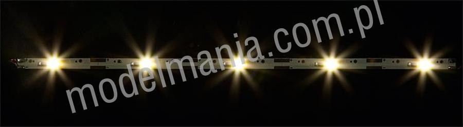 Faller Listwy oświetleniowe (5 LED-ów każda) l=180 mm / 2szt. 180654