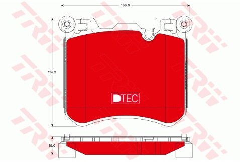 TRW Klocki hamulcowe - komplet GDB1826DTE