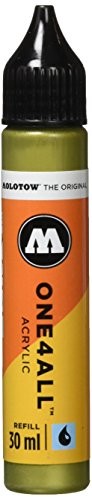 Molotow mołotow mo693228 Refill one4all, tusz uzupełniający zawiera do marker permanentny 30 ML 1 sztuki metaliczne złoto MO693228