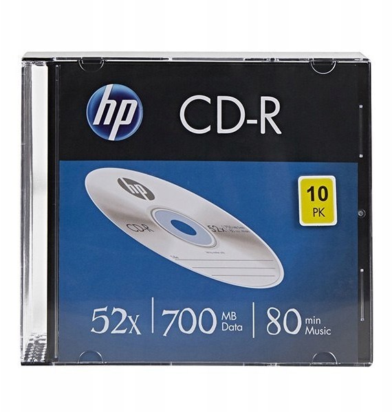 HP Cd-r, CRE00085-3, 10-pack, 700MB, 52x, 80min.,