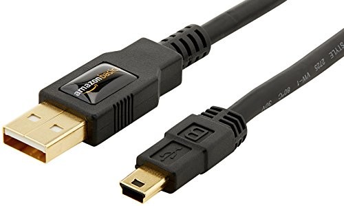 AmazonBasics USB 2.0 A-wtyczka mini-B-wtyczką (0,9 meter), 24er-Pack 3S44_24