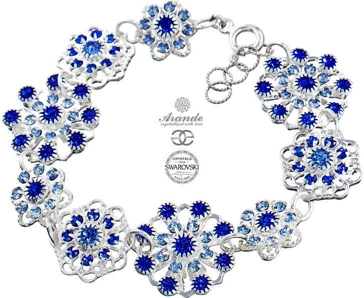 Swarovski Arande NOWE UNIKAT BRANSOLETKA AQUA FLOW srebro 700854