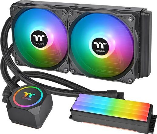 Thermaltake Floe RC240 CPU Memory AIO Liquid Cooler water cooling black