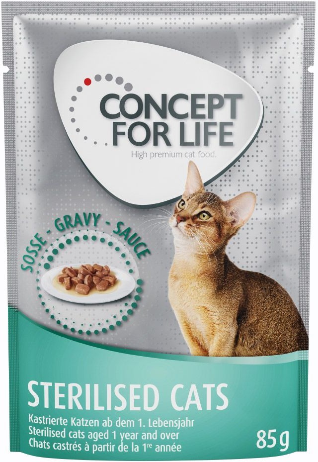 Concept for Life Concept for Life Sterilised Cats w sosie - 12 x 85 g