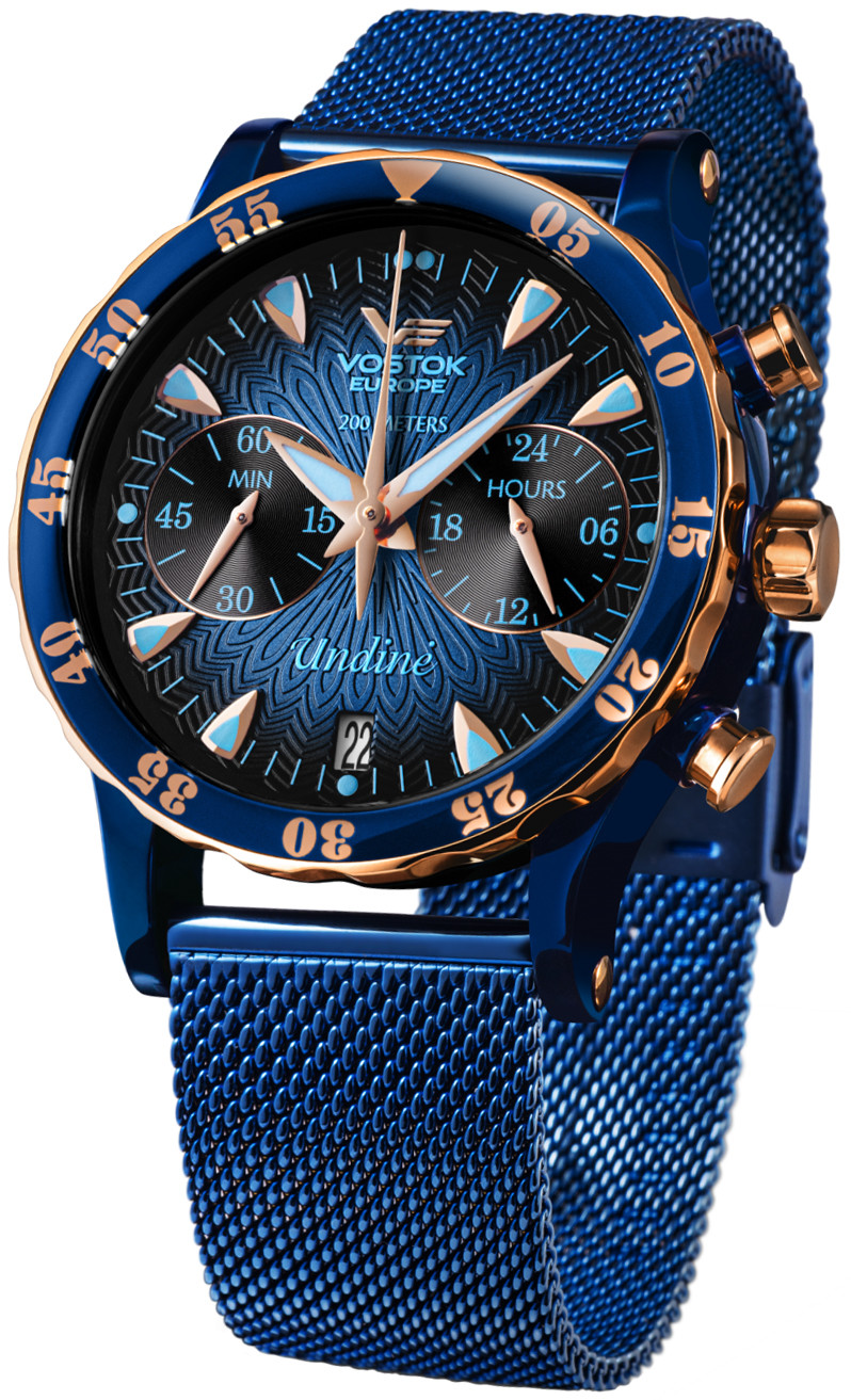 Vostok Europe Zegarek VK64-515E628B1 Undine Chrono -