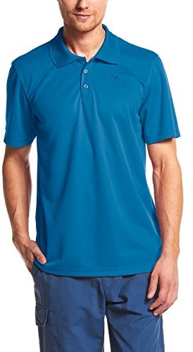 Maier Sports Ulrich ze 100% PES w 9 rozmiarach i wielu kolorach, funkcja Polo męska koszulka polo/Polo/funkcja, szybko schnie i łatwa w utrzymaniu, niebieski, XXXXL 152303