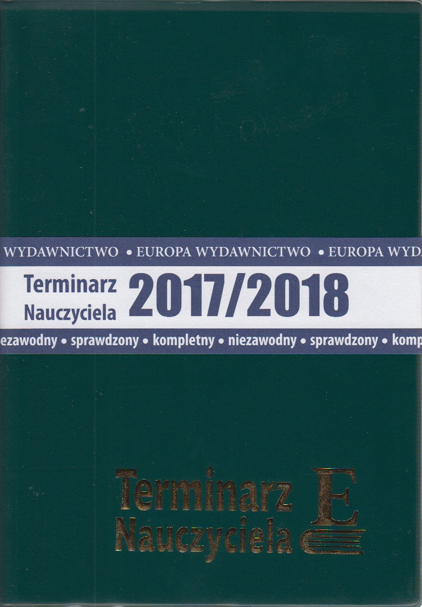 Terminarz Nauczyciela 2017 2018 zielony Europa