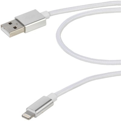 Vivanco Kabel 38306 USB A-Lightning 2,5m Nylon Biały+ 40 zł na dzień dobry w Klubie MediaMarkt ! 38306 USB A-Lightning 2,5m Nylon Biały