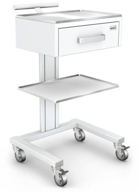 Ztm Tech-med B-02ST mobilny asystor medyczny z szufladą i blatami zabiegowymi ze stali kwasoodpornej B-02ST