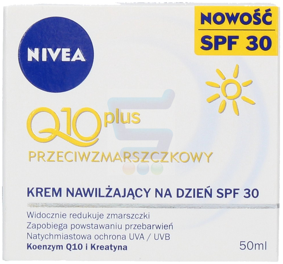 Nivea Q10 Plus Przeciwzmarszczkowy nawilżający krem do twarzy na dzień SPF30 50 ml