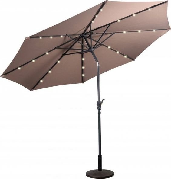 Costway Parasol ogrodowy z diodami solarnymi led 300 cm OP70737CF