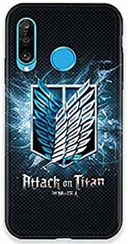 Cokitec Etui ochronne do Huawei P30 Lite Manga Attack Titan, czarne 66503