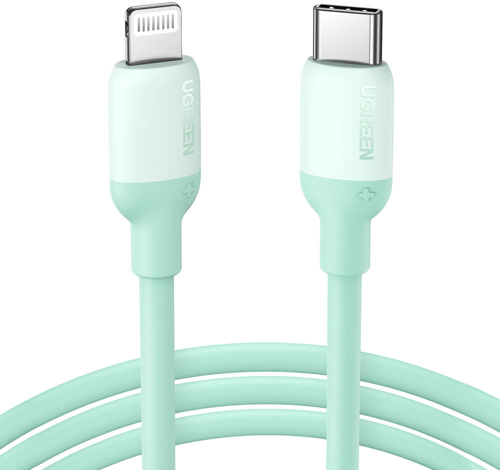 Фото - Кабель Ugreen Kabel ładowania USB-C do Lightning  US387, PD 3A, 1m  (zielony)