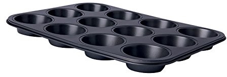 Excelsa forma do pieczenia muffinek 12 porcji, stal, czarna 47122