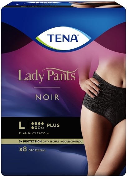 SCA Tena SCA Hygiene Products Majtki chłonne Lady Noir rozmiar L x8 sztuk
